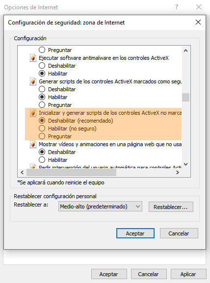 rcados como seguros para scripts